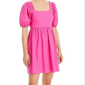 Wayf Pink Puff Sleeve Dress size XS‎